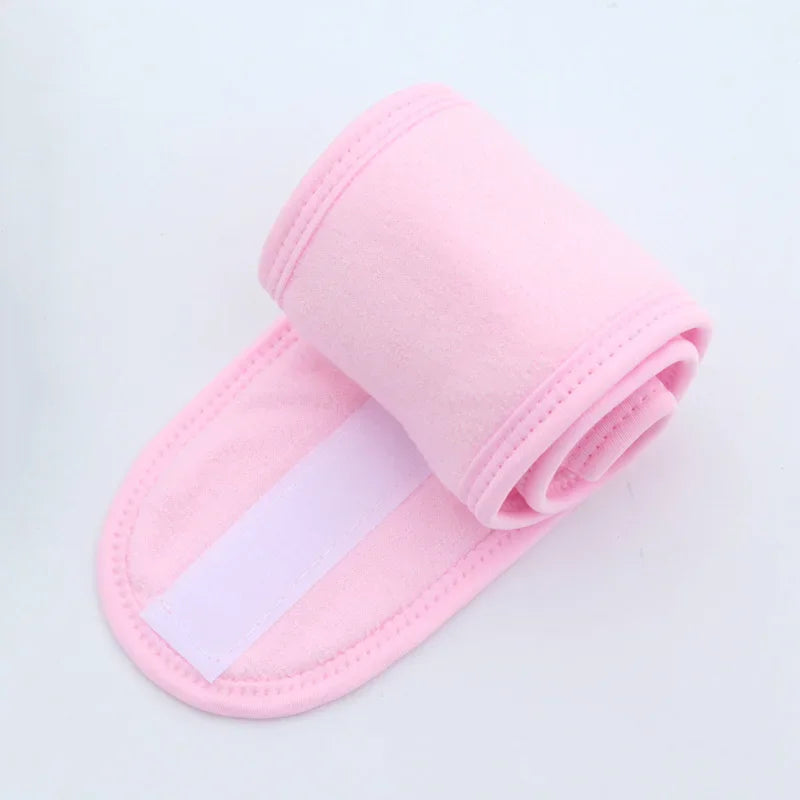 Adjustable Spa Hairband – Soft Toweling Head Wrap for Makeup & Skincare