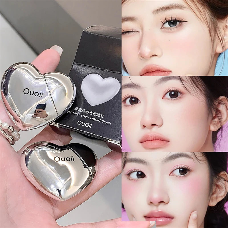 Velvet Heart Liquid Blush – Long-Lasting Matte Cream Tint | Lavender, Peach & Strawberry Hues