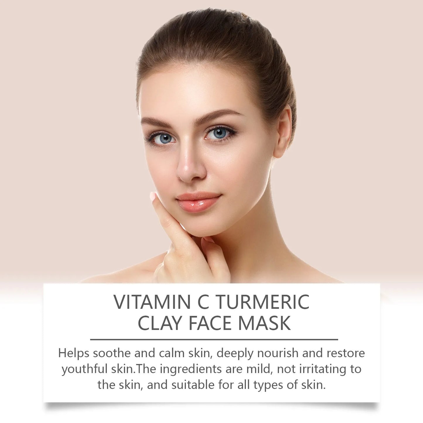 Vitamin C & Turmeric Exfoliating Face Mask – Brightening, Deep Cleansing & Pore Refining