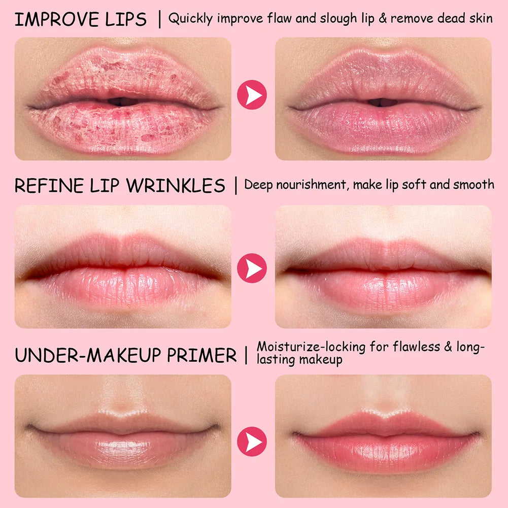 2-in-1 Lip Scrub & Sleeping Lip Mask – Exfoliate + Moisturize Overnight | Nourishing Gel Care