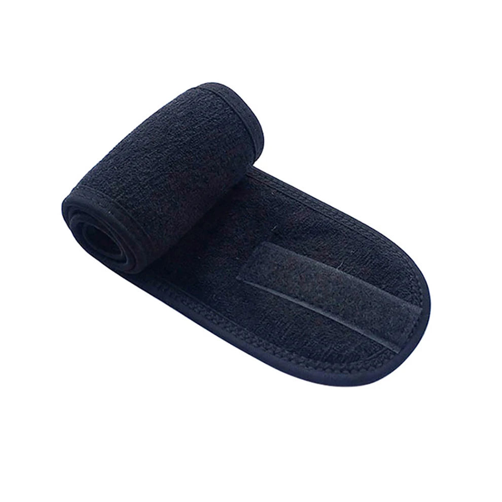 Adjustable Spa Headband – Soft, Stretchy & Wide Hair Wrap for Skincare, Yoga, Shower & Makeup