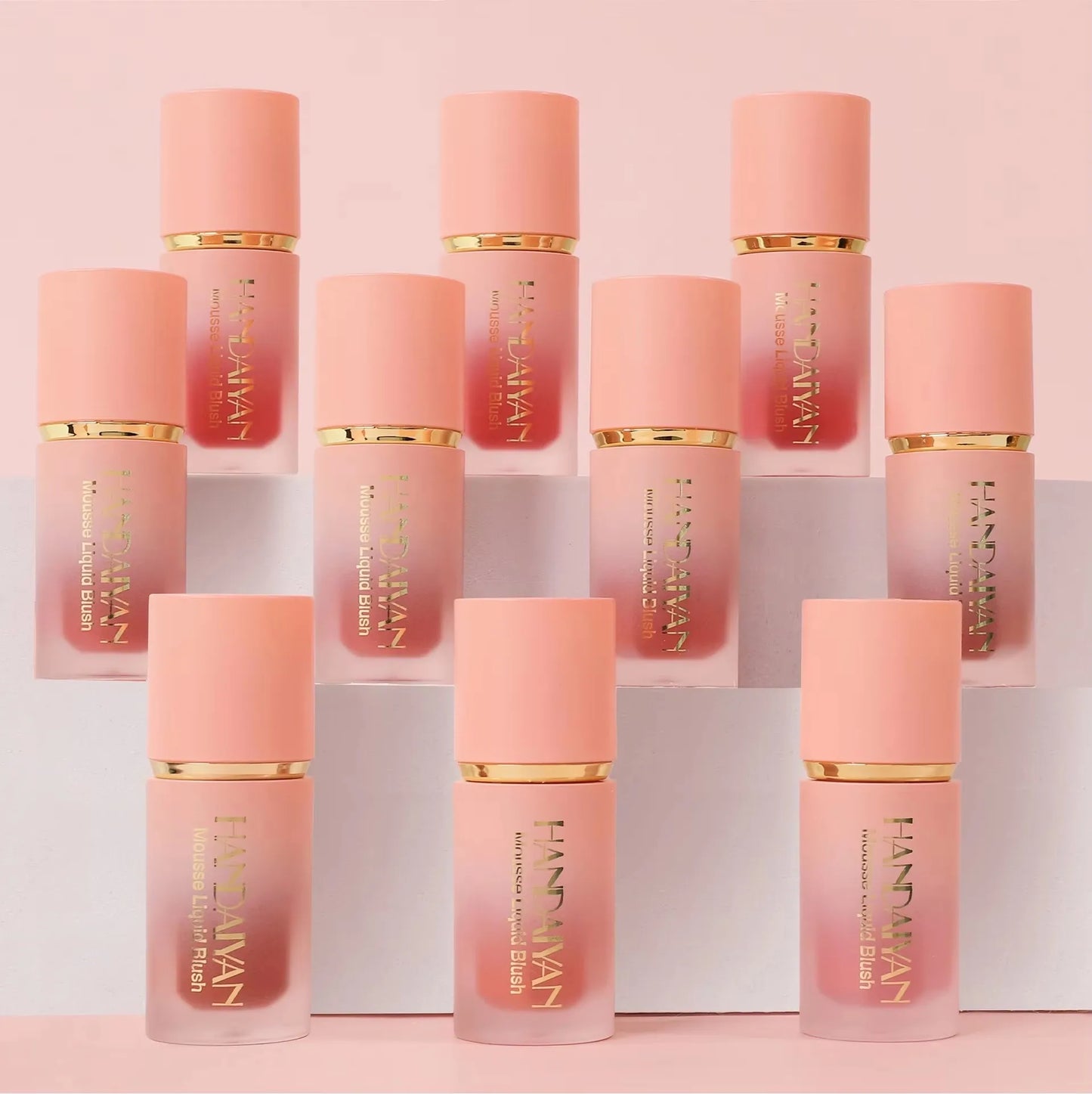 6-Color Matte Liquid Blush Stick – Waterproof & Long-Lasting Cream for Lips & Cheeks