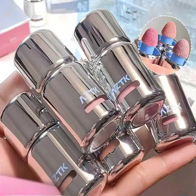 AZTK Color-Changing Liquid Blush – Matte Finish | Brightening & Contour for Unique Complexion (Blue & Purple Tones)