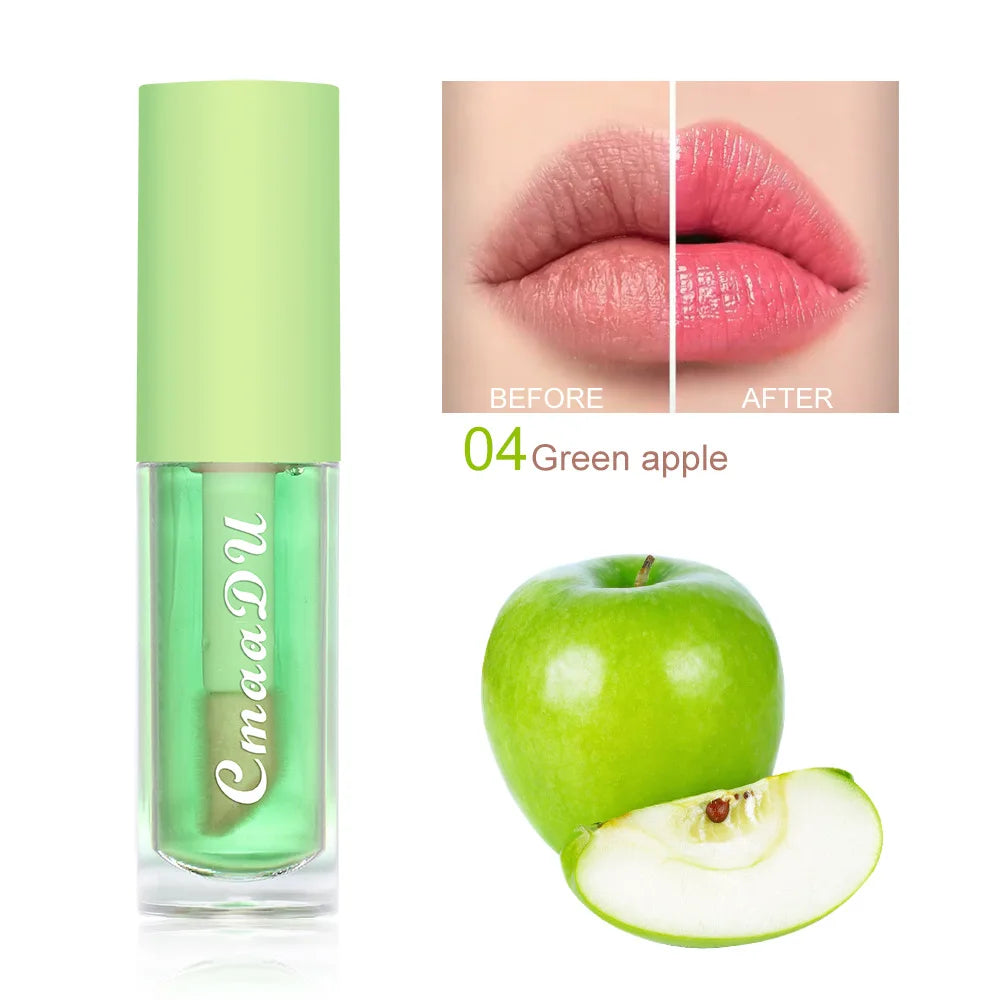 Fruit-Infused Hydrating Lip Oil – High Shine, Non-Sticky & Nourishing Gloss