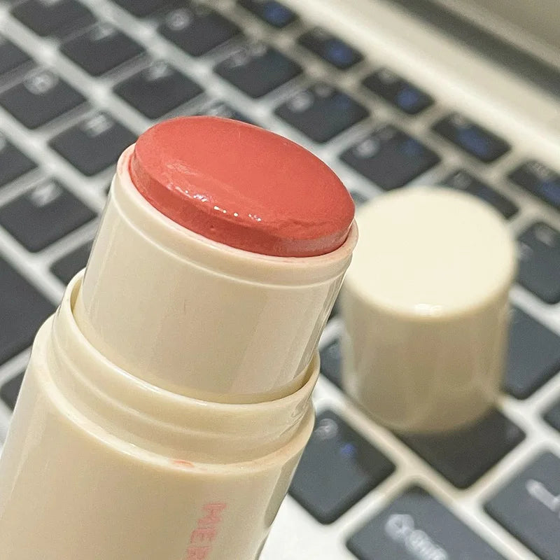 HERORANGE Cream Blush Stick – Natural Dewy Glow, Easy-to-Apply Long-Lasting Cheek Tint