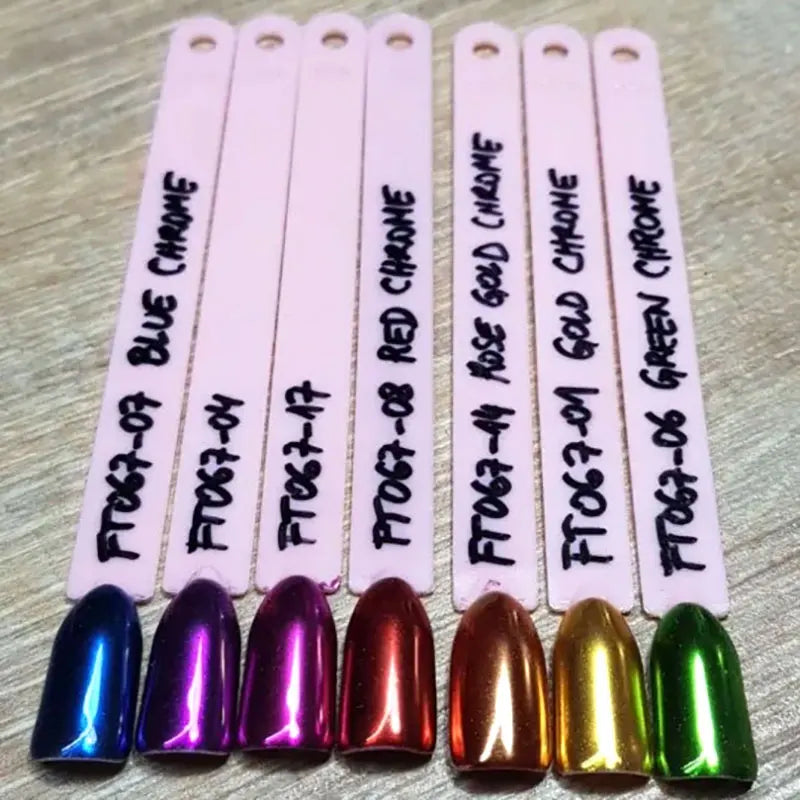 Chrome Mirror Nail Powder – Metallic Finish for Gel & Acrylic Nails (1/2 pcs)