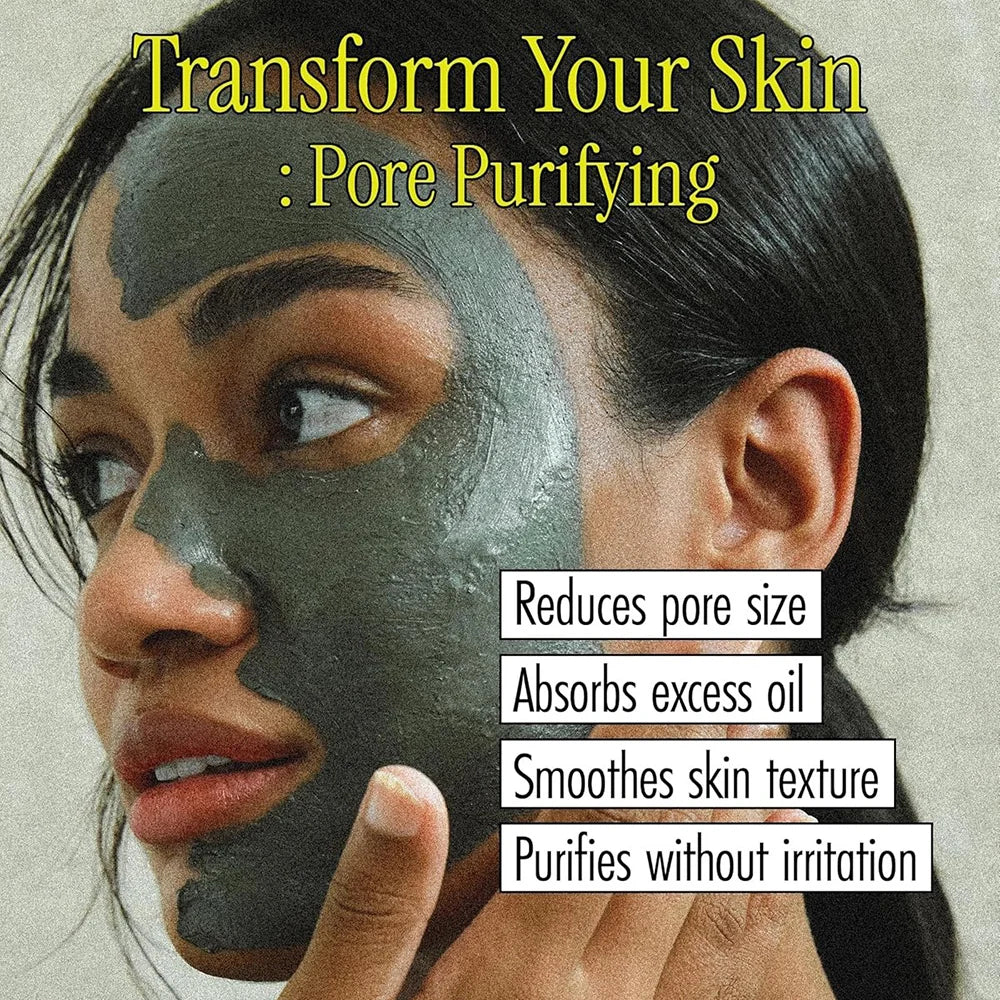 Detox & Glow Clay Mud Mask – Blackhead Removal, Oil Control & Skin Brightening