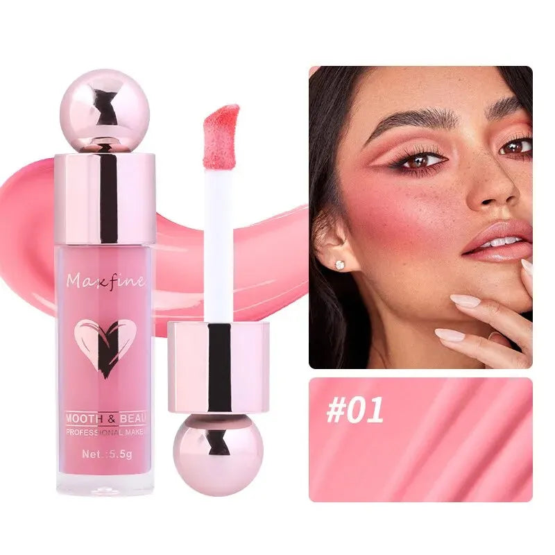 MAXFINE Liquid Blush – Lightweight, Long-Lasting & Smudge-Proof | High-Pigment Cheek Tint for a Smooth Radiant Glow