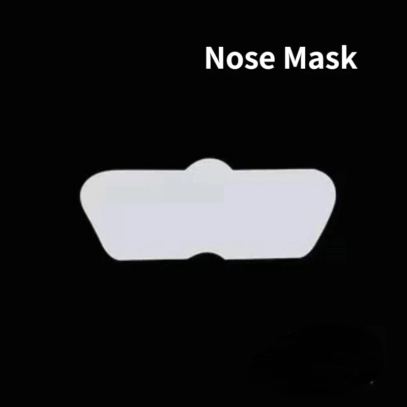 100Pcs Disposable Plastic Wrap Masks for Face, Neck & Nose – Hydration Booster for Facial Treatments
