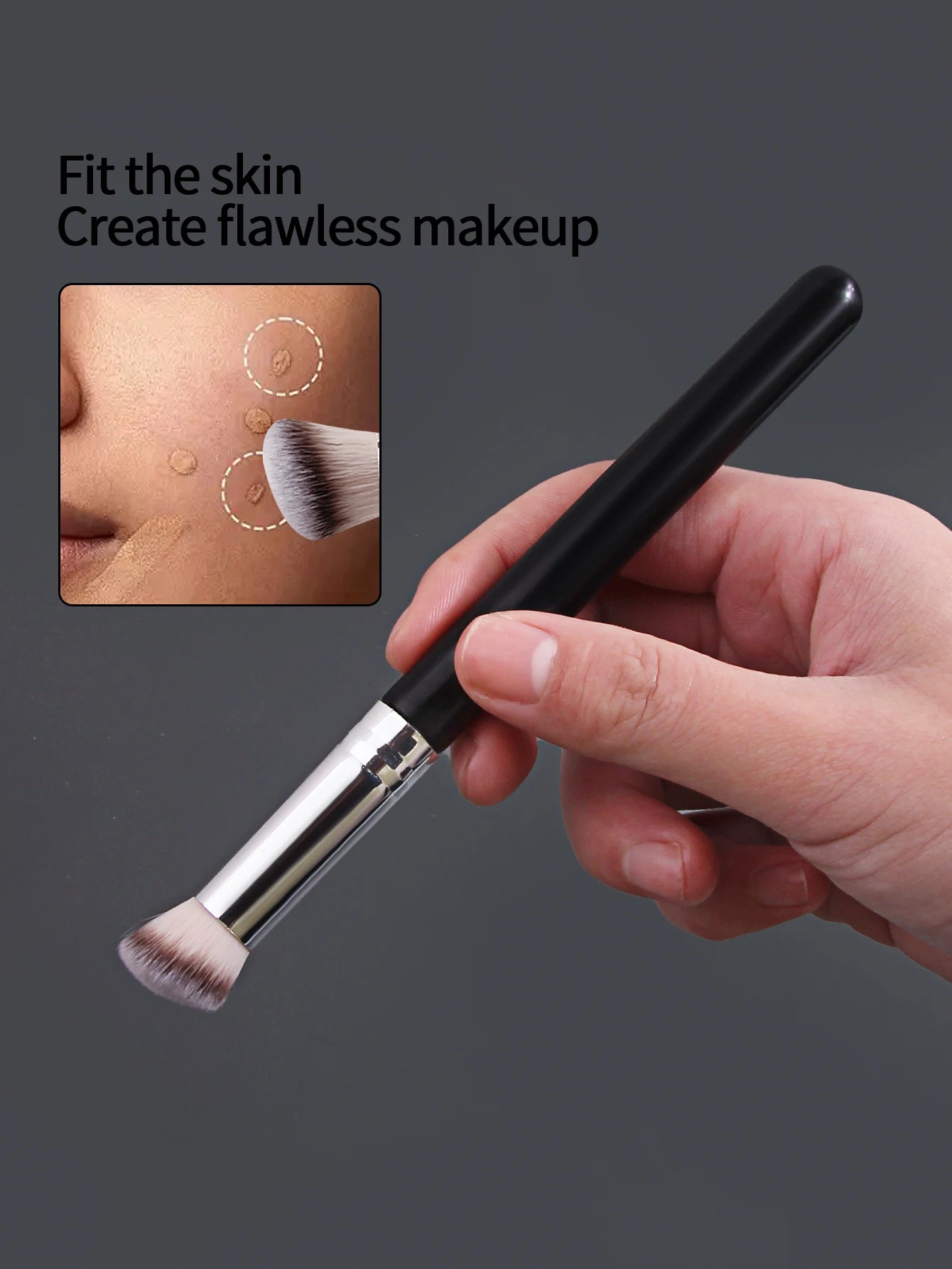 Pro Concealer & Foundation Brush – Flawless Coverage, Soft Precision Tool