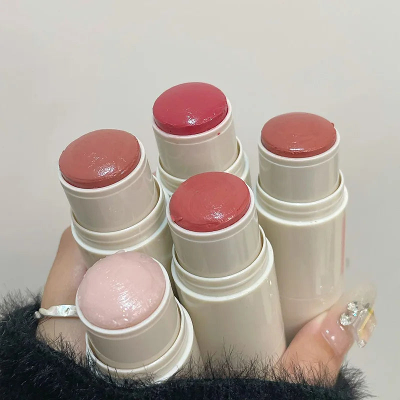 HERORANGE Cream Blush Stick – Natural Dewy Glow, Easy-to-Apply Long-Lasting Cheek Tint