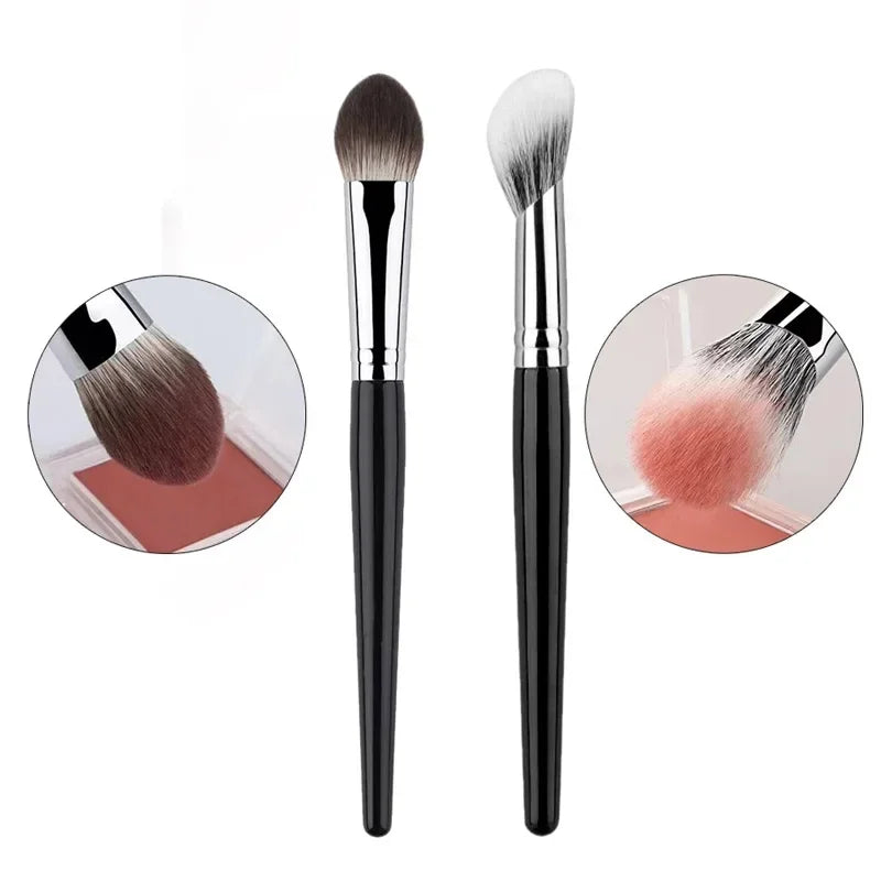 Peach Precision Blush Brush – 1 or 2 Pcs | Soft Synthetic Makeup Brush for Cream & Powder Blush