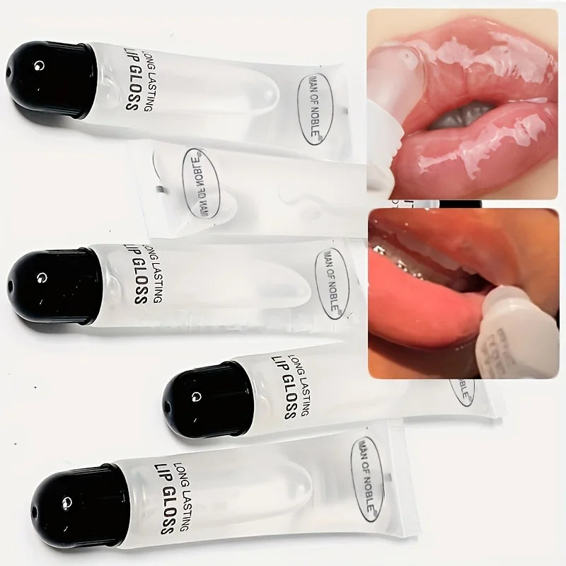 6-Piece Clear Lip Gloss Set – Non-Sticky, Moisturizing Shine for All Skin Types