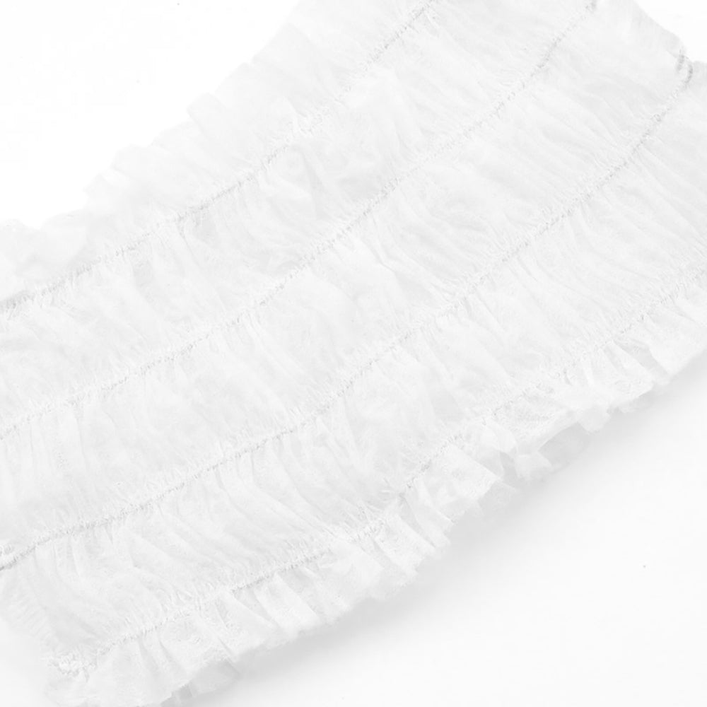 100pcs Disposable Spa Headbands – Soft Stretch Non-Woven Hair Bands for Facial, Skincare & Salon Use