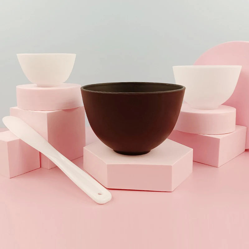 Face Mask Mixing Bowl Set – 2/3/4/5 Piece Facial Skincare Tools Kit