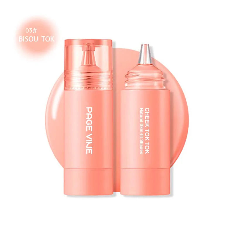 PAGE VINE Velvet Ink Liquid Blush – Multi-Purpose Long-Lasting Rouge for Lips, Eyes & Cheeks