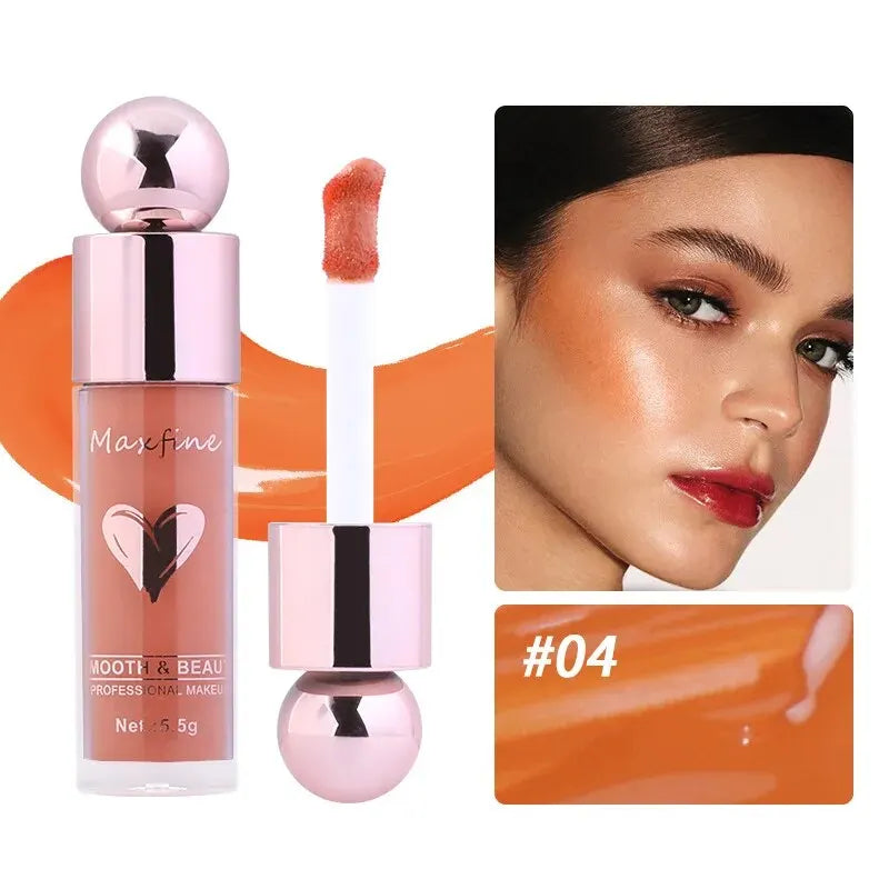 MAXFINE Liquid Blush – Lightweight, Long-Lasting & Smudge-Proof | High-Pigment Cheek Tint for a Smooth Radiant Glow