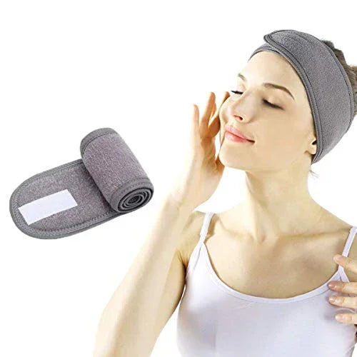 Towel Spa Headband – Non-Slip, Stretchable Face Wash Hairband for Skincare, Makeup & Workout