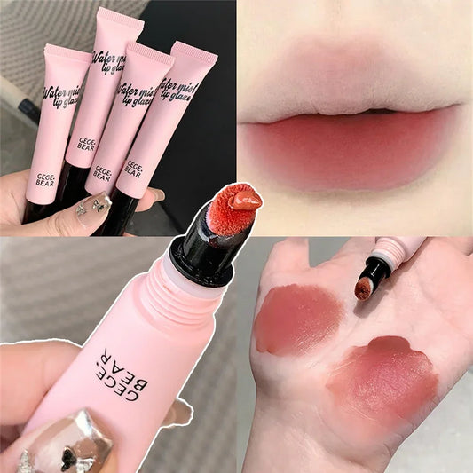 Velvet Matte Liquid Lipstick – Fluffy Mist Finish | Moisturizing, Long-Lasting Lip Color with Plush Applicator