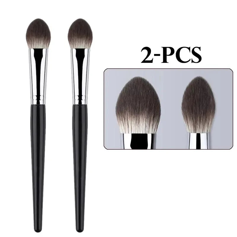 Peach Precision Blush Brush – 1 or 2 Pcs | Soft Synthetic Makeup Brush for Cream & Powder Blush