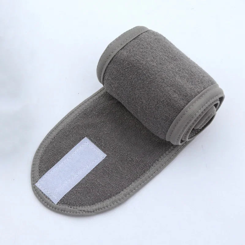 Adjustable Spa Hairband – Soft Toweling Head Wrap for Makeup & Skincare