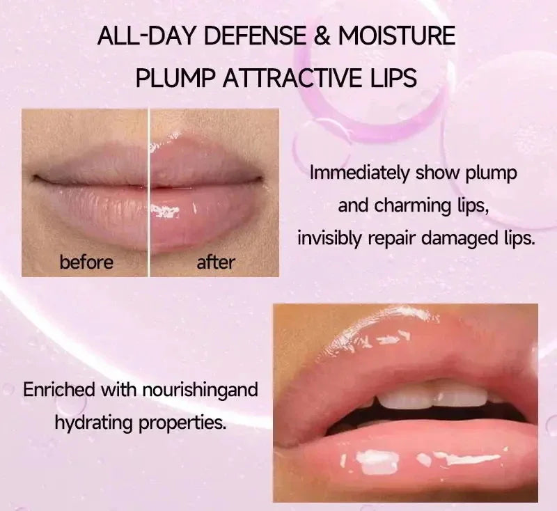 Extreme Volume Lip Plumper Gloss – Hydrating Serum for Fuller, Softer Lips | Reduces Fine Lines & Boosts Shine
