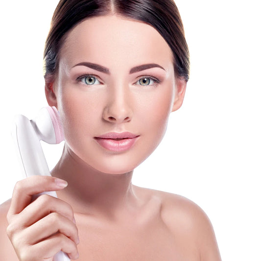 2-in-1 Sonic Facial Cleansing Brush – Waterproof, Deep Pore Cleaner with Adjustable Speeds