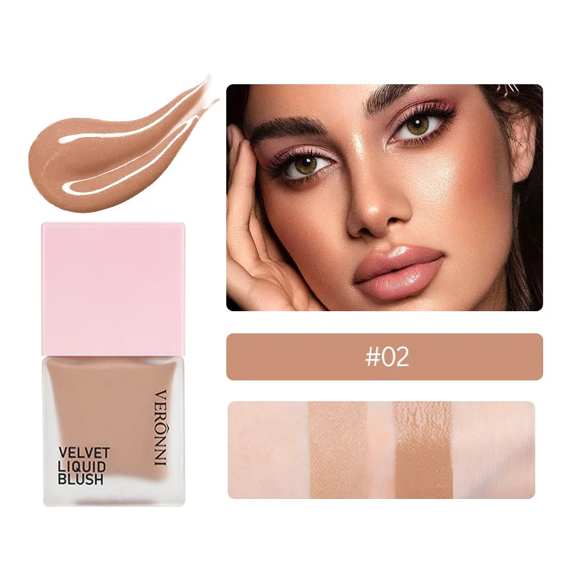 4 Color Liquid Blush – 5ml Vegan Cheek Tint | Long-Lasting & Blendable | Dewy or Matte Finish