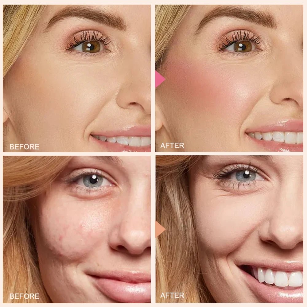 4 Color Liquid Blush – 5ml Vegan Cheek Tint | Long-Lasting & Blendable | Dewy or Matte Finish