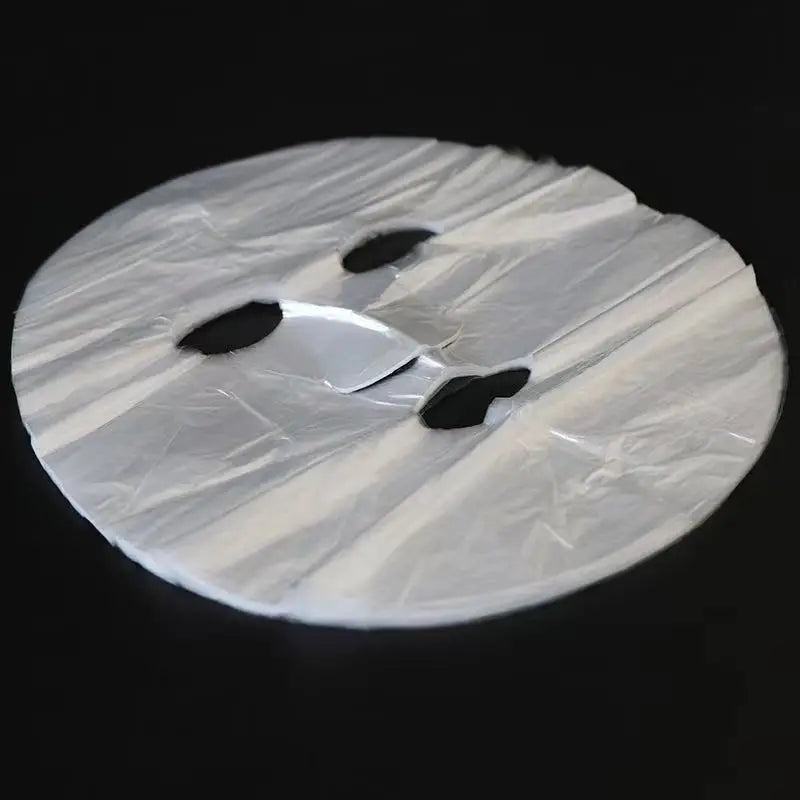 Disposable Transparent Face Wrap Film – Full Face PE Sheet Mask for Skincare & Beauty Treatments