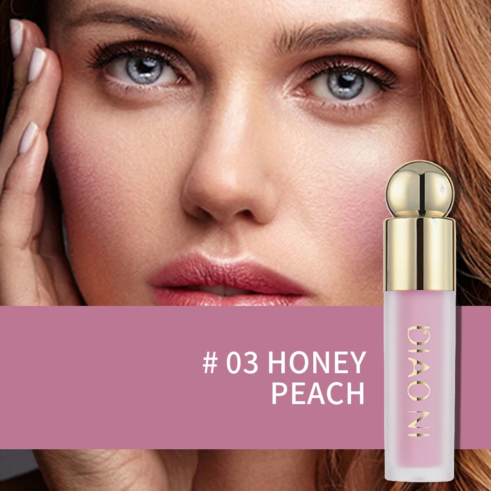 LushVelvet™ Soft Matte Liquid Blush – Lightweight & Long-Lasting Cream Formula (5 Shades)