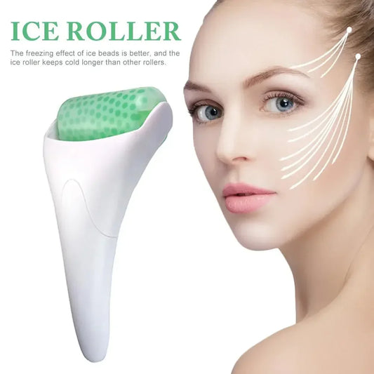 Rotating Beauty Ice Roller – Cooling Facial & Body Massager for Puffiness, Wrinkles & Skin Tightening