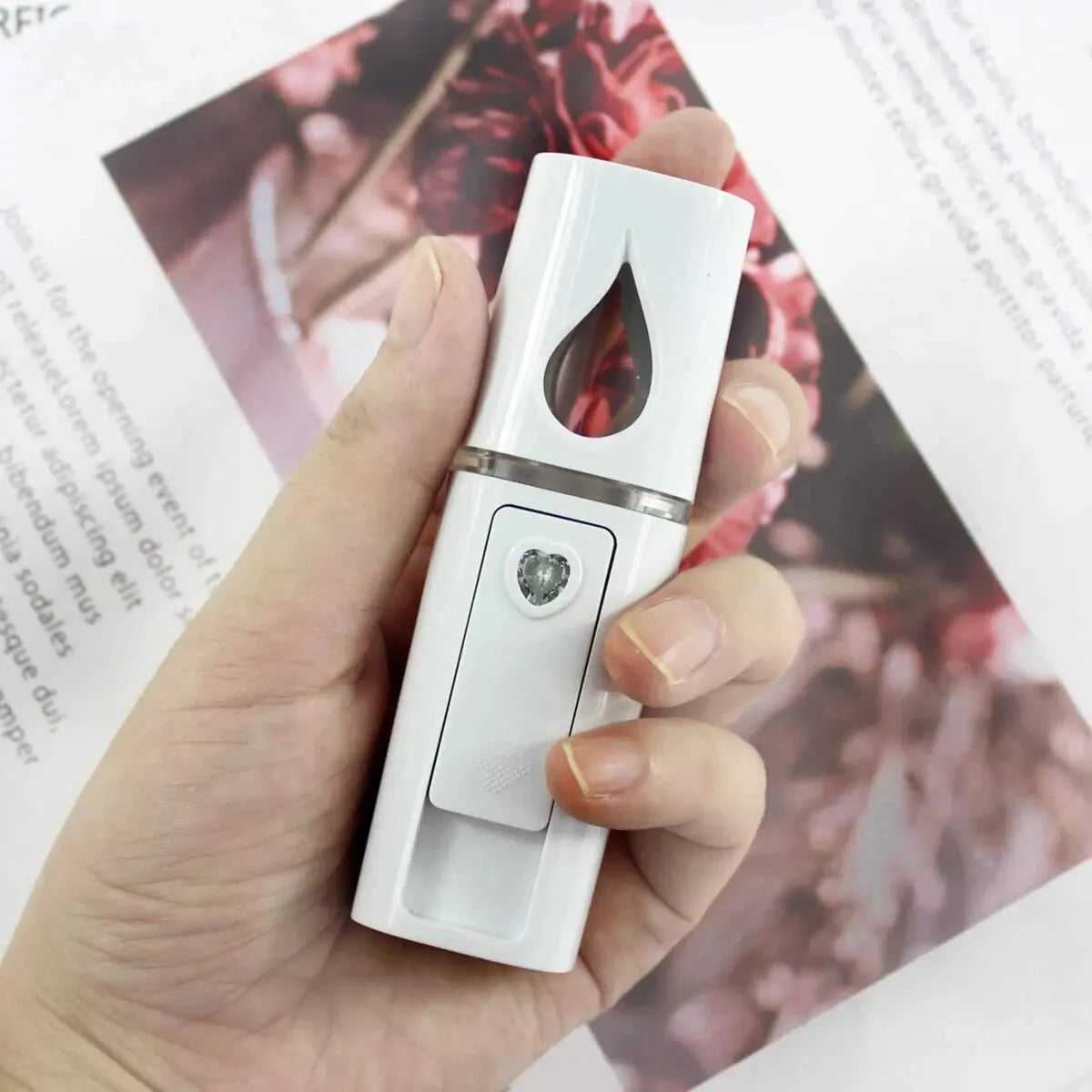 Nano Facial Mist Sprayer – Portable 20ml Hydrating Steamer for Skin Care & Glow Boosting