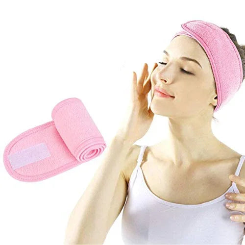 Towel Spa Headband – Non-Slip, Stretchable Face Wash Hairband for Skincare, Makeup & Workout