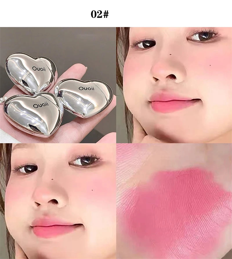Velvet Heart Liquid Blush – Long-Lasting Matte Cream Tint | Lavender, Peach & Strawberry Hues
