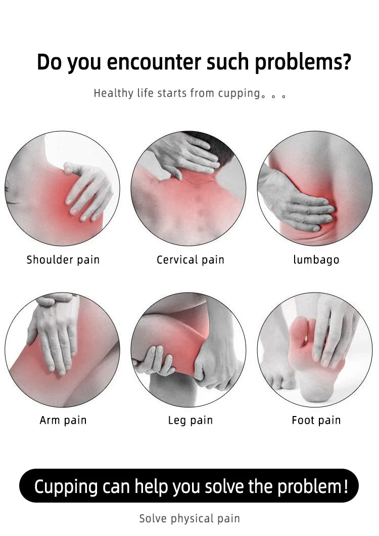 Silicone Facial Cupping Set – Anti-Aging Vacuum Massage Cups for Face & Eye Care (Multiple Sizes & Colors)