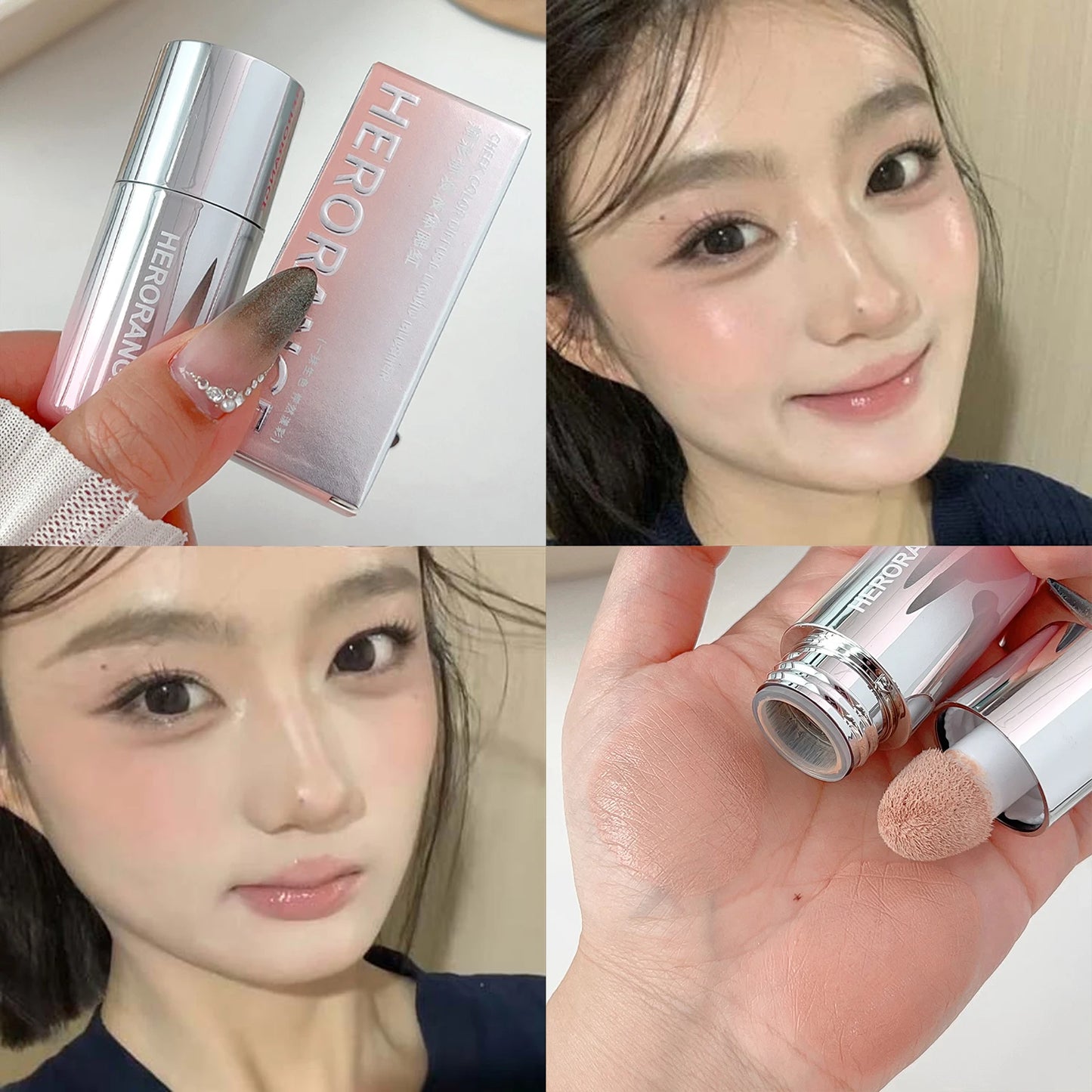 AirTouch™ Liquid Blush – 5 Matte Shades with Cushion Tip for Natural Long-Lasting Glow