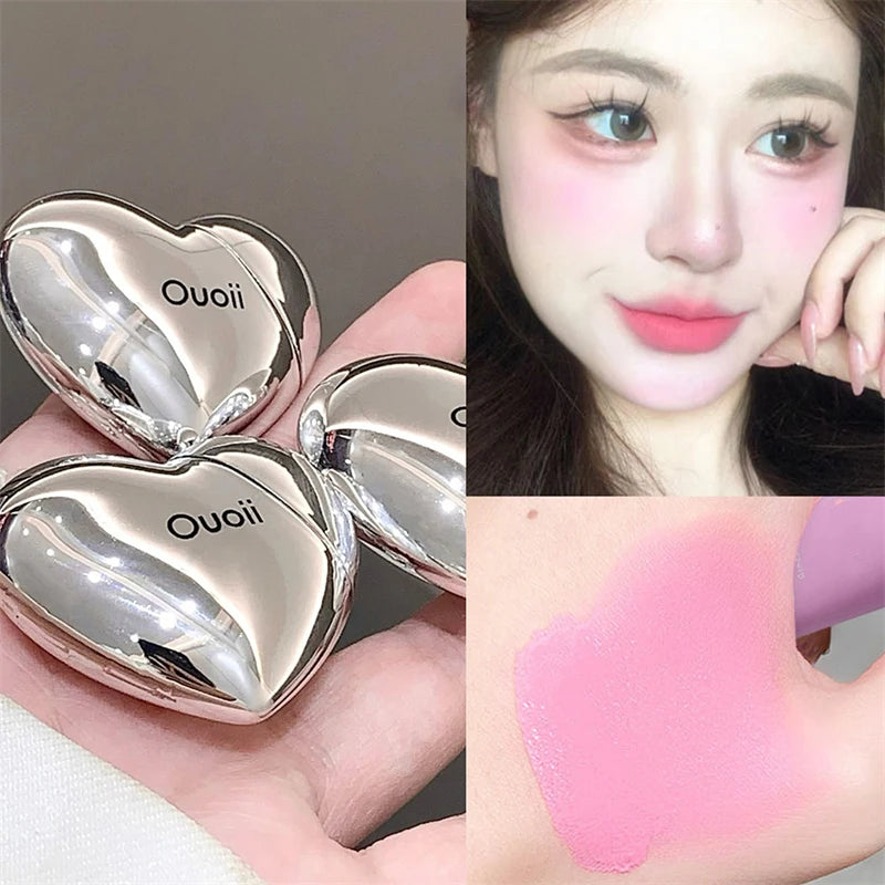 Velvet Heart Liquid Blush – Long-Lasting Matte Cream Tint | Lavender, Peach & Strawberry Hues