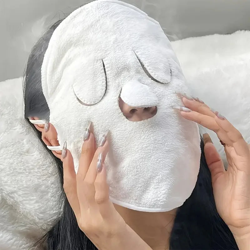 Reusable Hot Towel Facial Wrap – Moisturizing Steam Mask for Hot & Cold Skin Care