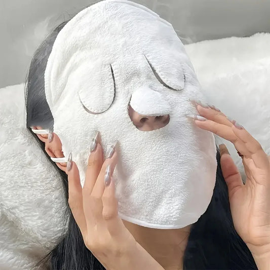 Reusable Hot Towel Facial Wrap – Moisturizing Steam Mask for Hot & Cold Skin Care