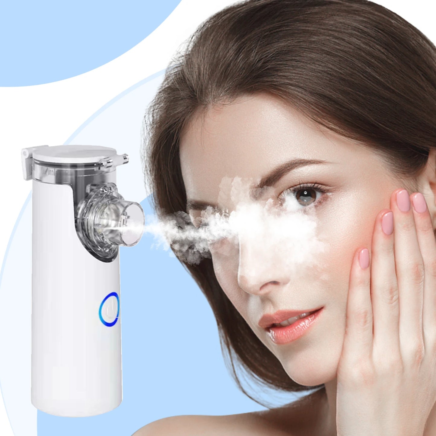 Revitalize™ 2-in-1 Facial Steamer & Humidifier – Nano Ionic Mist for Glowing Skin