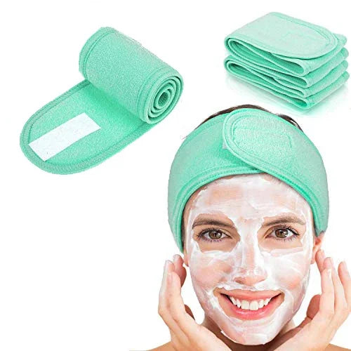 Towel Spa Headband – Non-Slip, Stretchable Face Wash Hairband for Skincare, Makeup & Workout