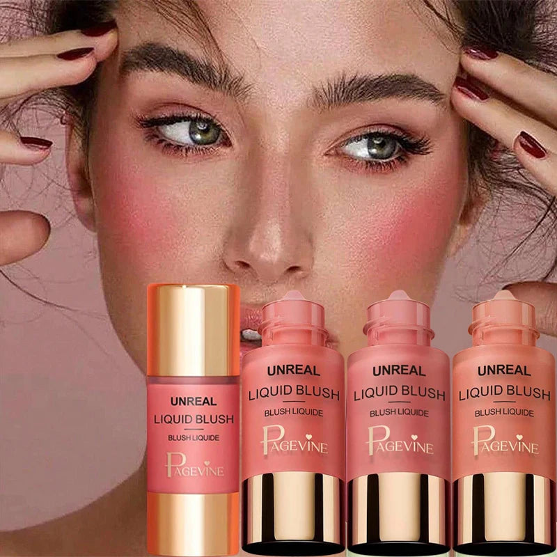 Hydrating Liquid Blush – Ultra Pigmented Long-Lasting Tint for Face & Eyes (6 Shades)