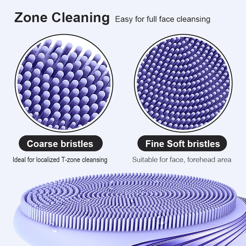 Electric Silicone Facial Cleansing Brush – Deep Clean, Waterproof & Rechargeable Skin Massager
