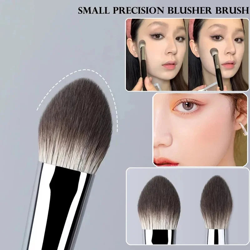 Peach Precision Blush Brush – 1 or 2 Pcs | Soft Synthetic Makeup Brush for Cream & Powder Blush
