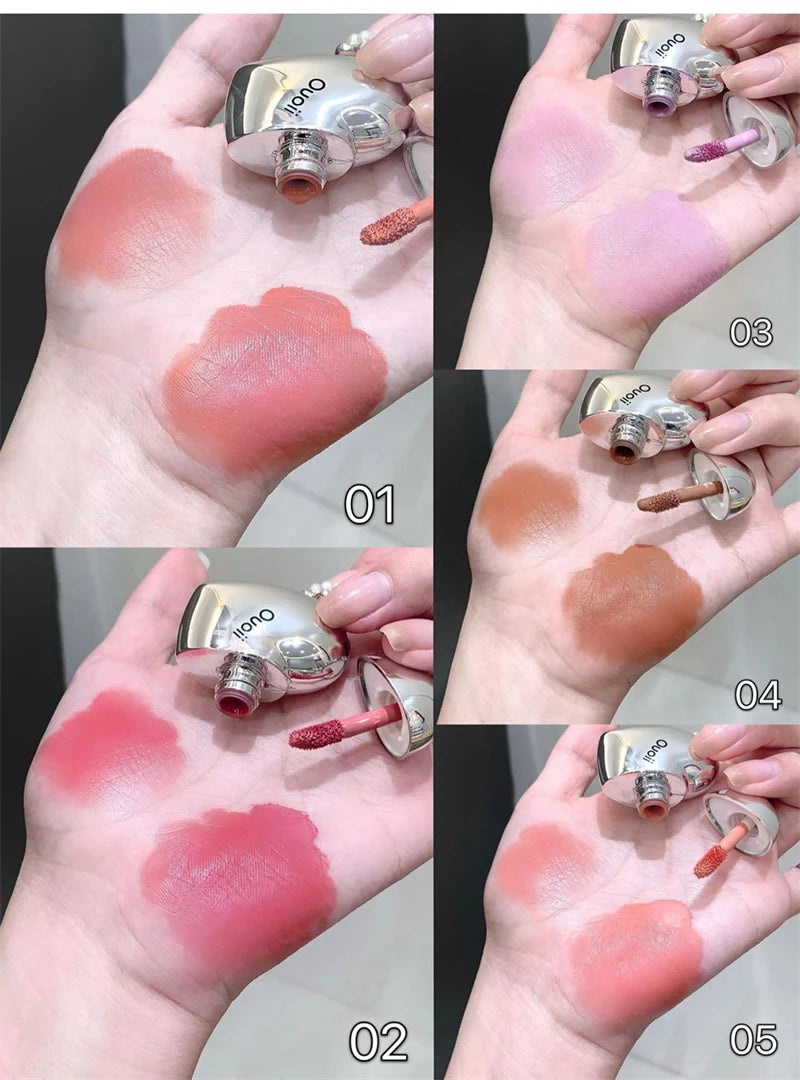 Velvet Heart Liquid Blush – Long-Lasting Matte Cream Tint | Lavender, Peach & Strawberry Hues