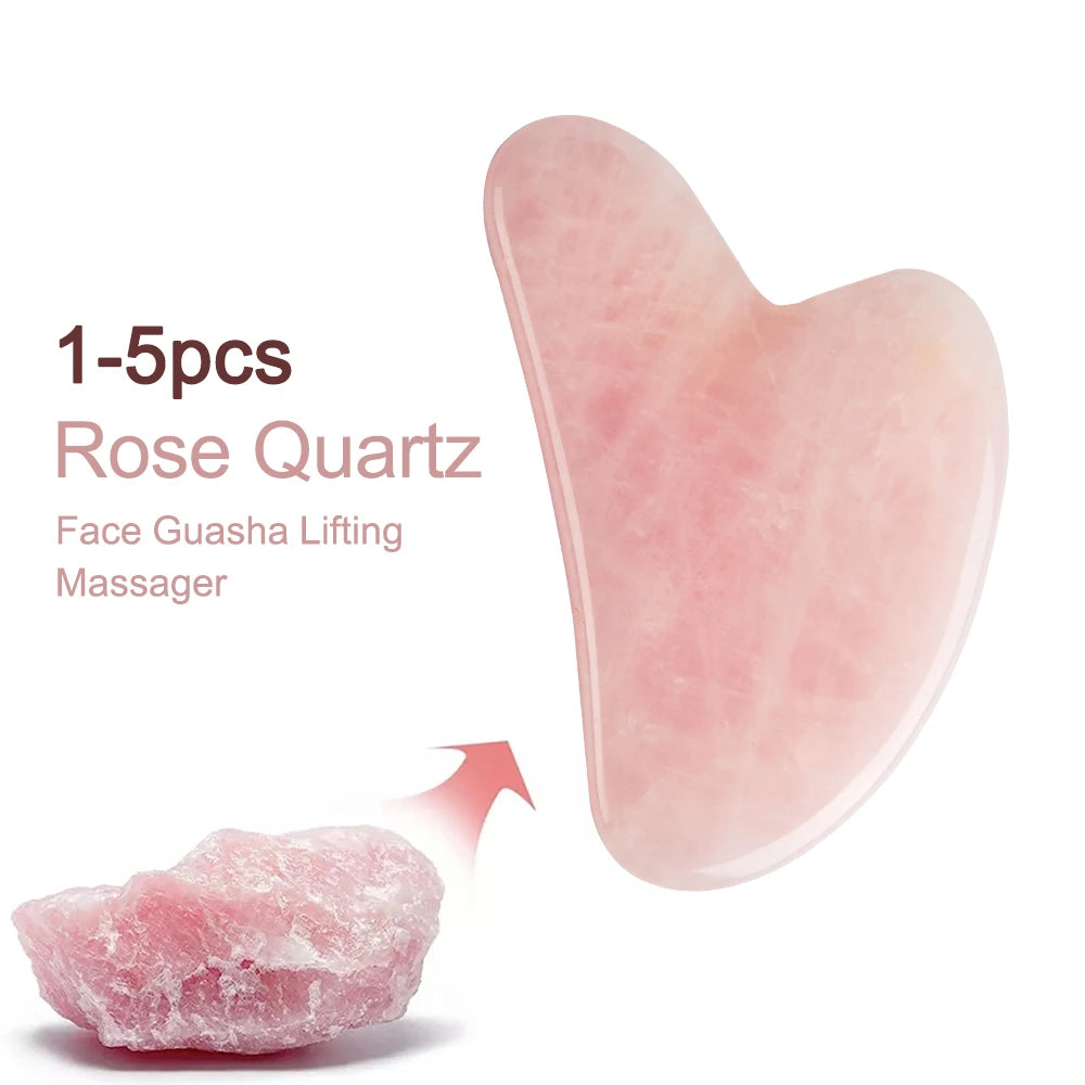 Gua Sha en Quartz Rose – Lifting Naturel du Visage