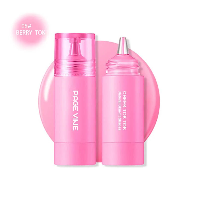 PAGE VINE Velvet Ink Liquid Blush – Multi-Purpose Long-Lasting Rouge for Lips, Eyes & Cheeks