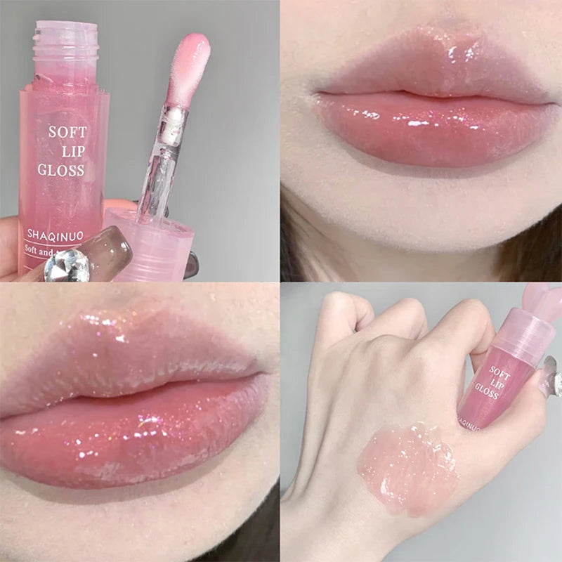 Plumping Mirror Shine Lip Oil – Lightweight Glossy Lip Balm for Deep Moisture & Glass Lips Finish