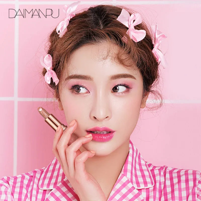 Color-Changing Glitter Lipstick – Temperature Reactive, Long-Lasting & Waterproof Lip Tint (3 Shades)